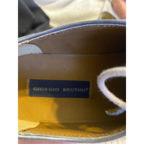 Giorgio Brutini Mens Charcoal Gray Leather Oxfords SZ 11.5M main image 2